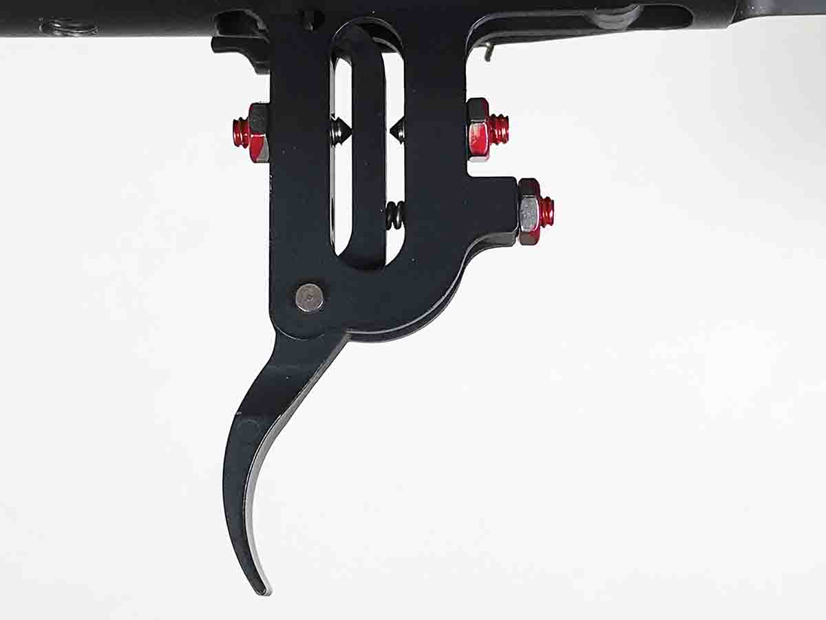 The trigger on the test rifle has few moving parts and is adjustable from 2.5 to 5 pounds.